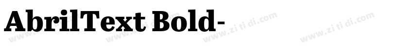AbrilText Bold字体转换 AbrilText Bold字体转换